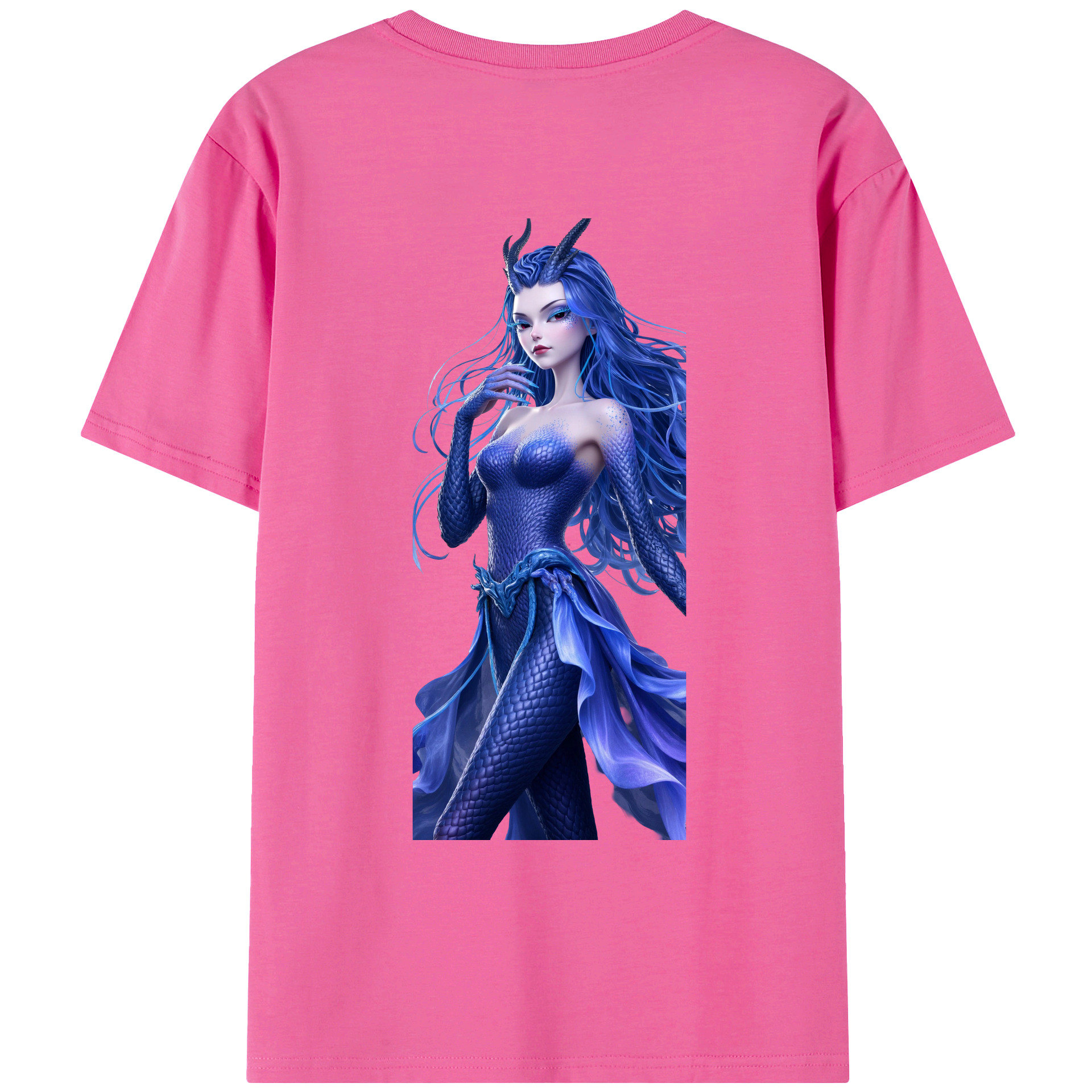 （画像用） Ne Zha 2 ナタ 魔童の大暴れ レディース半袖Tシャツ(バックプリント)